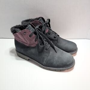 CAT Work Boots Walking Machine Waterproof Women's Size 11 Black/Purple